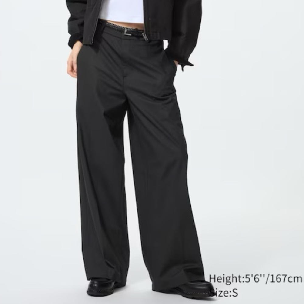 Uniqlo smart trousers black